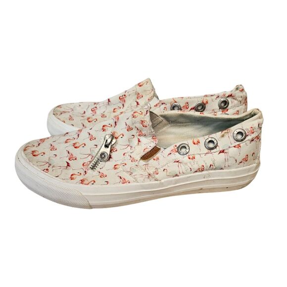 Blowfish Malibu Slip-on Sneakers Flamingo Print 5.5-6 - Picture 5 of 8